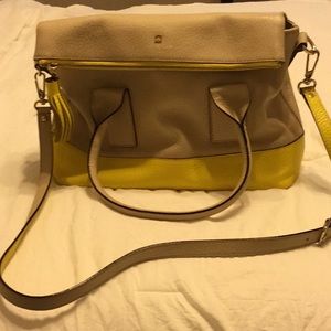 Kate Spade Yellow and Tan Satchel Crossbody